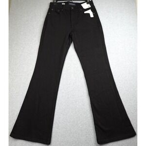 Aeropostale Aero High Rise Flare Stretch Jeans Womens 4R Black 70's Style New